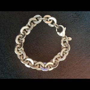 Sterling silver link bracelet